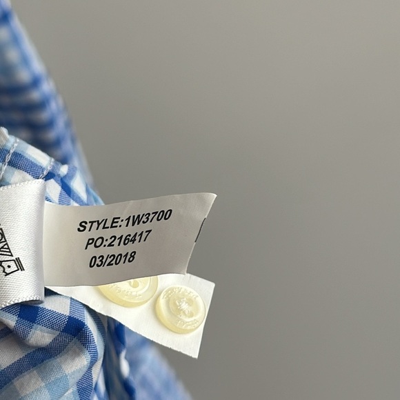 Vineyard Vines Blue And White Plaid Harbor Shirt Size S - Picture 11 of 16